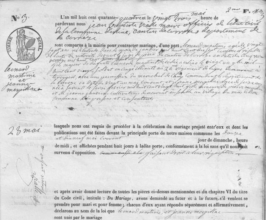 Mariage Martine Leonard - Merpillac Jeanne 23_08_1844 -1.jpg